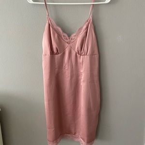 Pacsun Lace Slip Dress - Pink/Small